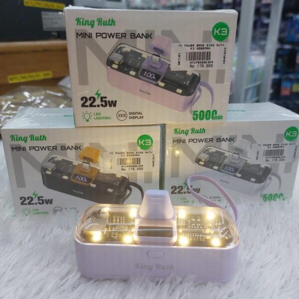 Powerbank King Ruth K3 5000mAh Power Bank King Ruth K3 5000mAh - Gambar 2