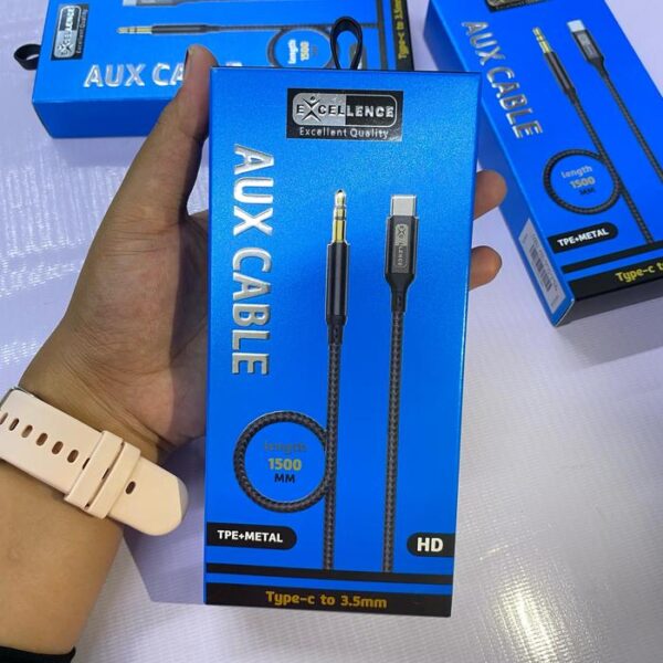 Kabel Aux Excellence Canna Type C-3.5mm Aux C to Jack 3.5mm - Gambar 4