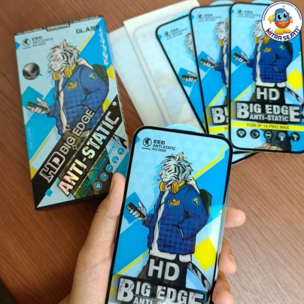 EXCELLENCE Tempered Glass Anti-Static Bening untuk IP Layar - Gambar 3