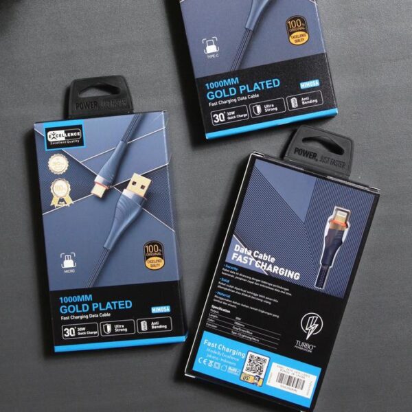 Kabel Data Excellence Mimosa 1m Lightning/Micro/Type-C - Gambar 3