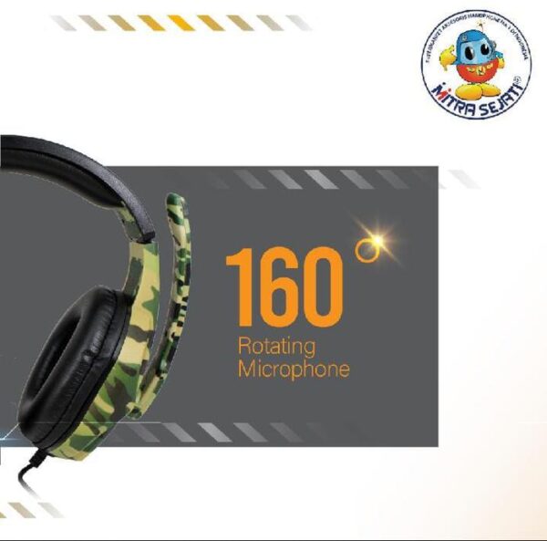Headphone DJ Gaming Sez 881 Handsfree Earphone Headset - Gambar 2