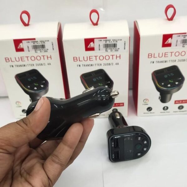 Car Charger Modulator Bluetooth ALS-A136 Charger Handphone - Gambar 4