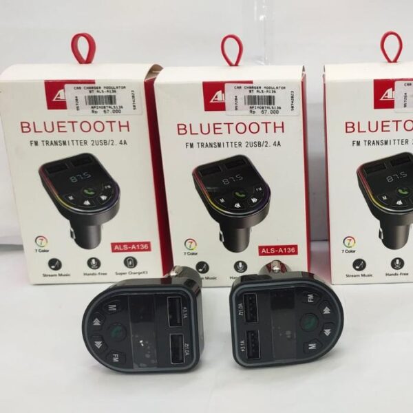 Car Charger Modulator Bluetooth ALS-A136 Charger Handphone - Gambar 6