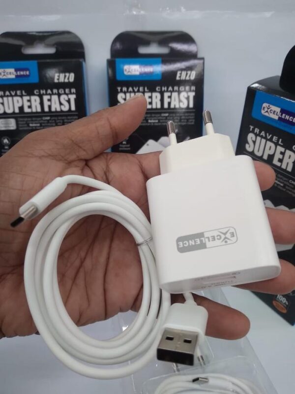 Travel Charger Excellence Super Vooc Enzo Type-C - Gambar 3