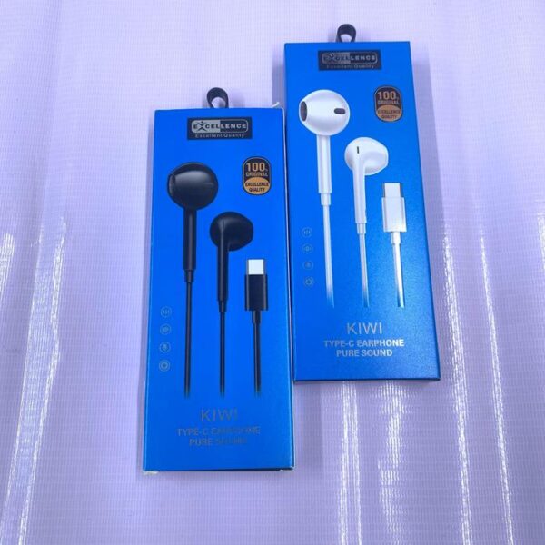 Handsfree Excellence Stereo Kiwi Type-C Earphone Headset - Gambar 6