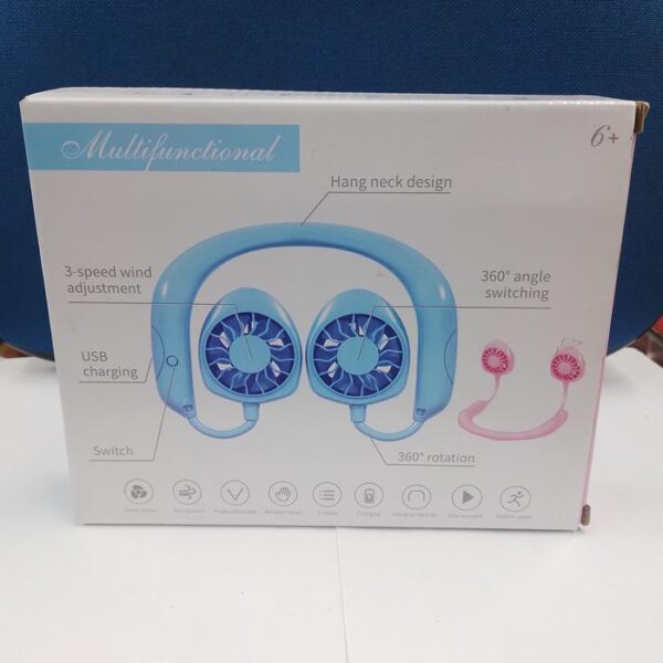 Mini Fan Gantung Lazy Neck Kipas Portable Gantung Kipas Mini - Gambar 4