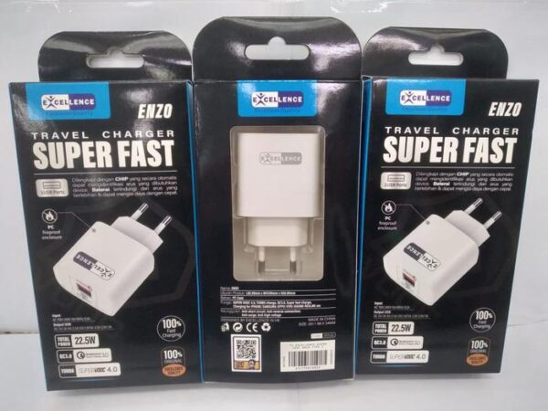 Travel Charger Excellence Super Vooc Enzo Type-C - Gambar 5