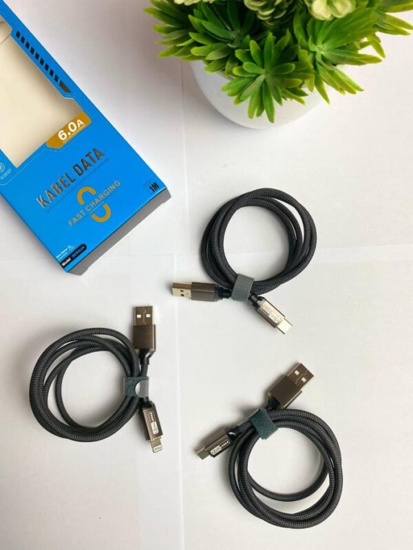 Kabel Data Excellence Seroja 6A Lightning/Micro/Type-C - Gambar 3