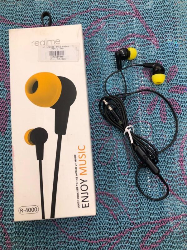 Handsfree Stereo Bass R4000 Earphone Type-C/Jack 3.5 mm Headphone - Gambar 4