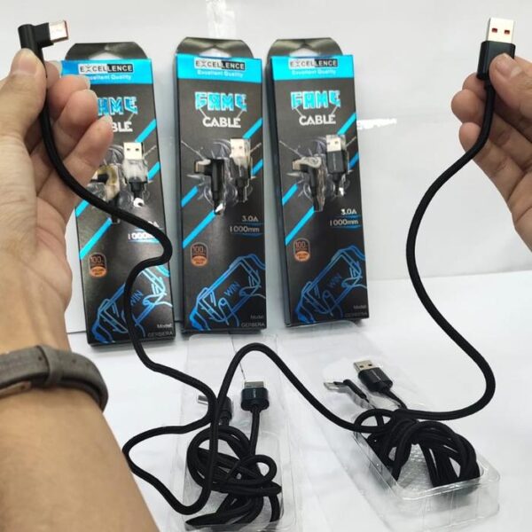 Kabel Data Excellence Gaming Gerbera Micro/Lighning?type-C Kabel Data Gaming - Gambar 2