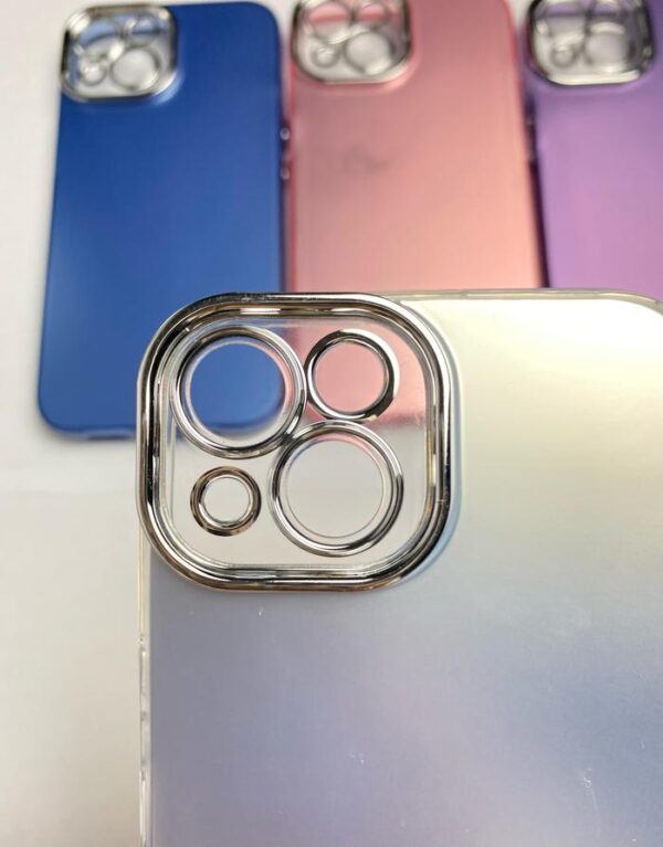 Case IMD Warna Camera Protect Silver Casing Handphone Hardcase Hologram - Gambar 3