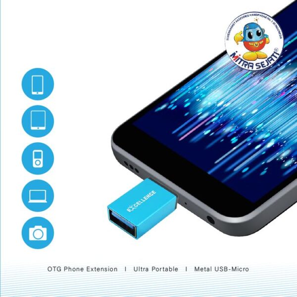 EXCELLENCE OTG Type C USB 3.0 Adapter - Gambar 2