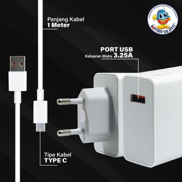Travel Charger 67W Xiaomi Fast Charging USB Type-C - Gambar 2