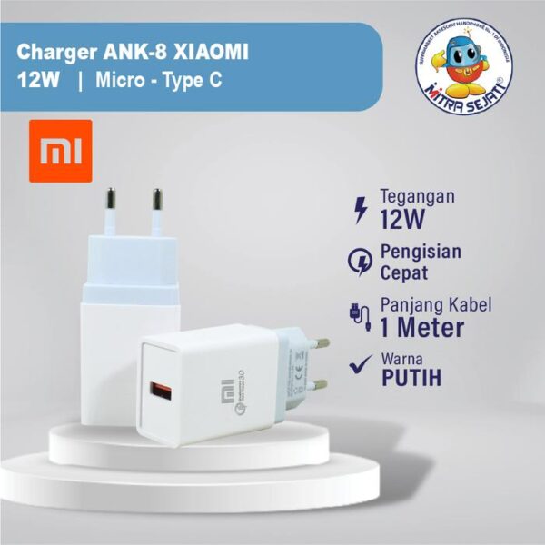 Xiaomi Charger ANK8 2400mAh Micro/Type-C Branded