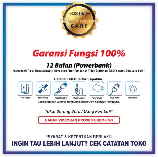 EXCELLENCE Powerbank Liquor 5000mAh Pengisian Cepat - Gambar 5