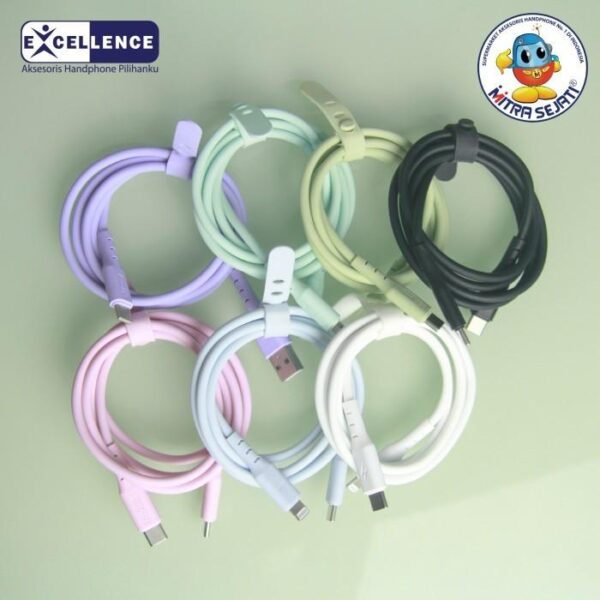 EXCELLENCE Kabel Data Orris 3A Fast Charging Type-C - Gambar 5