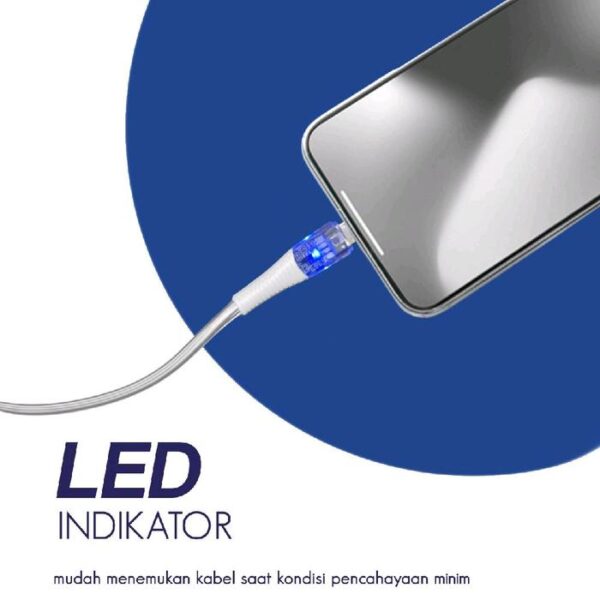 EXCELLENCE Kabel Data Excellence Jewel Fast Charging 2.4A Micro USB Kabel Charger Hp Super Cepat Cable Handphone - Gambar 3