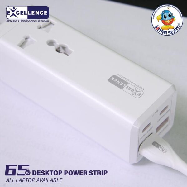 EXCELLENCE Travel Charger USB Socket vasto 65w - Gambar 3