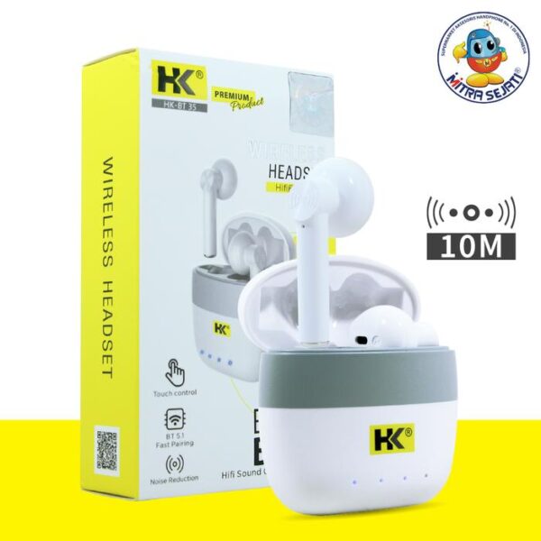 Handsfree Bluetooth HK TWS BT-35 Wireless-AHFBT35TWSHK - Gambar 3