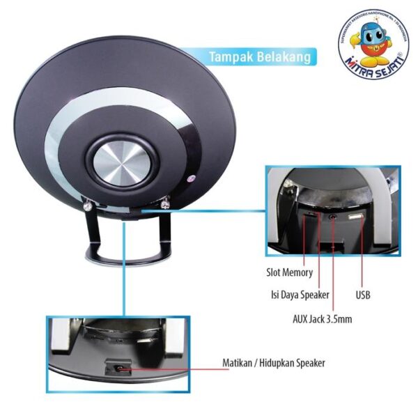 JBL Speaker Wireless Bluetooth Harman Kardon Onyx II-1PSBTJBLOII - Gambar 5