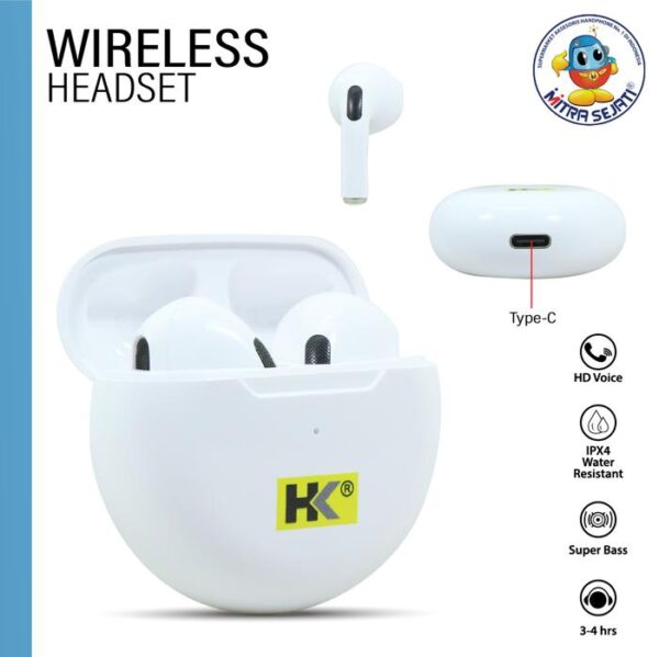 Handsfree Bluetooth HK TWS HK BT-38 Wireless AHFBT38TWSHK - Gambar 2
