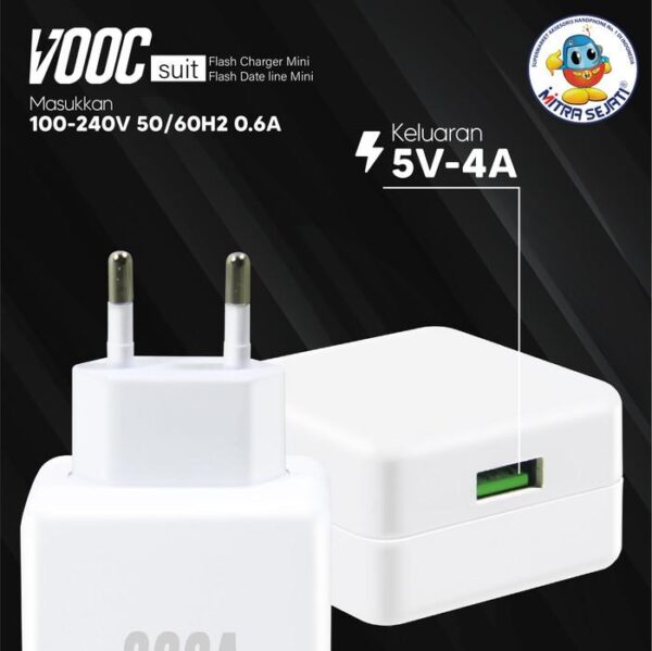 Travel Charger R15 Fast Charging Vooc QC 3.0 Micro USB/Type-C Realme - Gambar 3