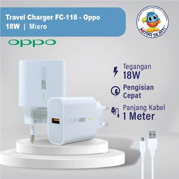 Travel Charger Oppo 18W Branded
