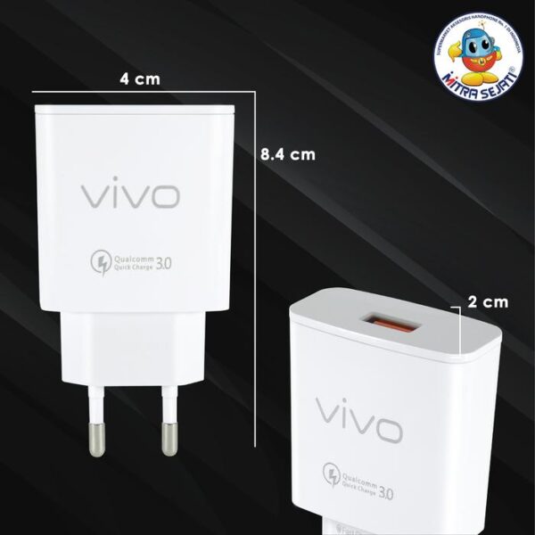 Travel Charger Smart EQ51 Vivo untuk Kabel Micro USB - Gambar 3