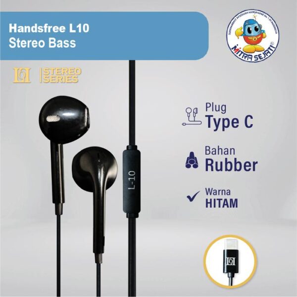 Handsfree Stereo Bass L10 for Type C