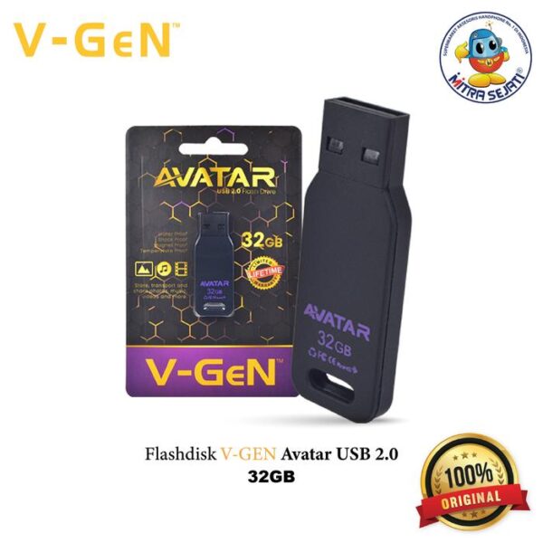 FlashDisk V-Gen Avatar 8GB/16GB/32GB/64GB/128GB USB 2.0 Flashdrive - Gambar 3