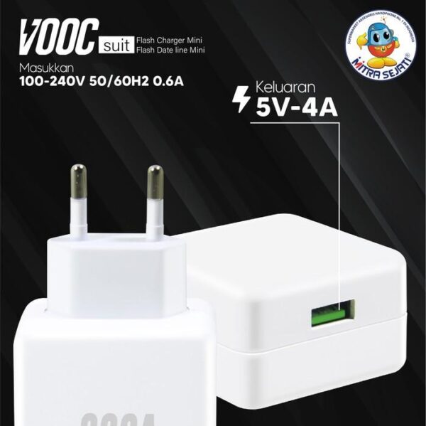 Travel Charger R15 Fast Charging Vooc QC 3.0 Micro USB/Type-C Oppo - Gambar 3