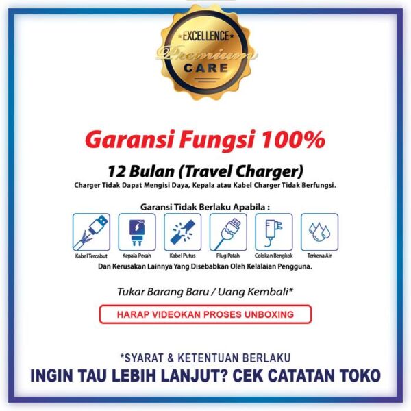 EXCELLENCE Travel Charger Eudora 2.1A fast Charging 2 Port USB - Gambar 5