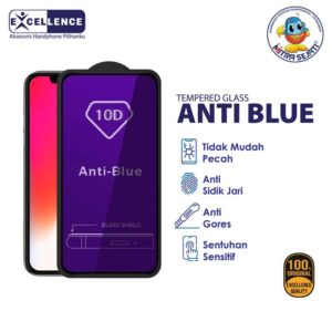 EXCELLENCE Tempered Glass Anti Radiasi AntiBlue untuk Vivo V Series Blue Aksesoris