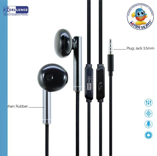 Handsfree Excellence Stereo Alpine jack 3.5mm-AHFUNALPE - Gambar 2