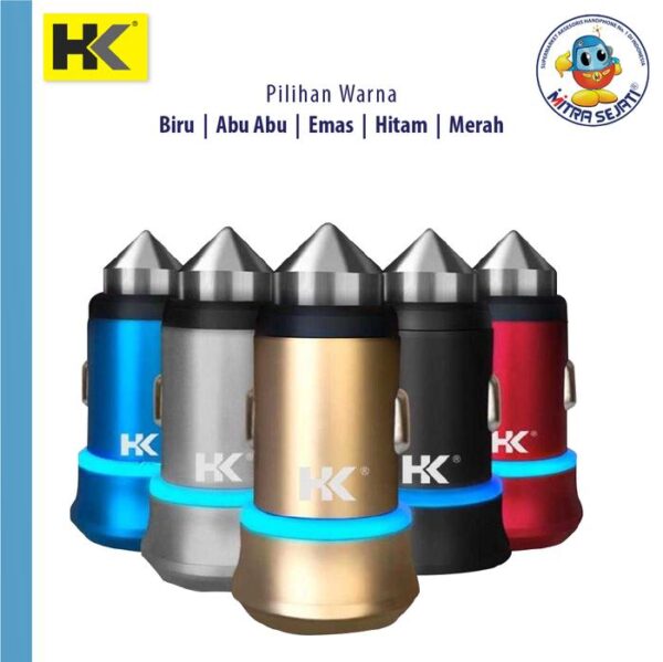Car Charger HK-K01 2USB-APIK012UHK - Gambar 2