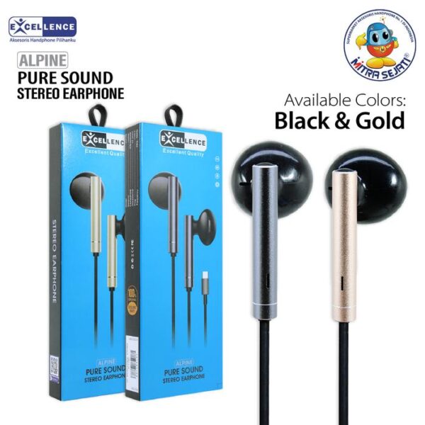 Handsfree Excellence Stereo Alpine Plug Type C - Gambar 3