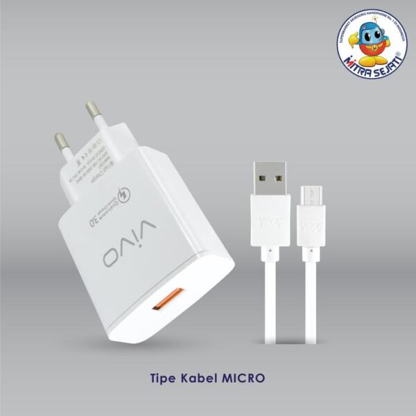 Travel Charger Smart EQ51 Vivo untuk Kabel Micro USB - Gambar 4