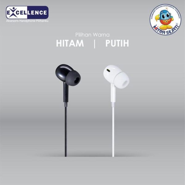 EXCELLENCE PUFFIN Headset Handsfree Earphone Stereo Jack 3.5mm - Gambar 4