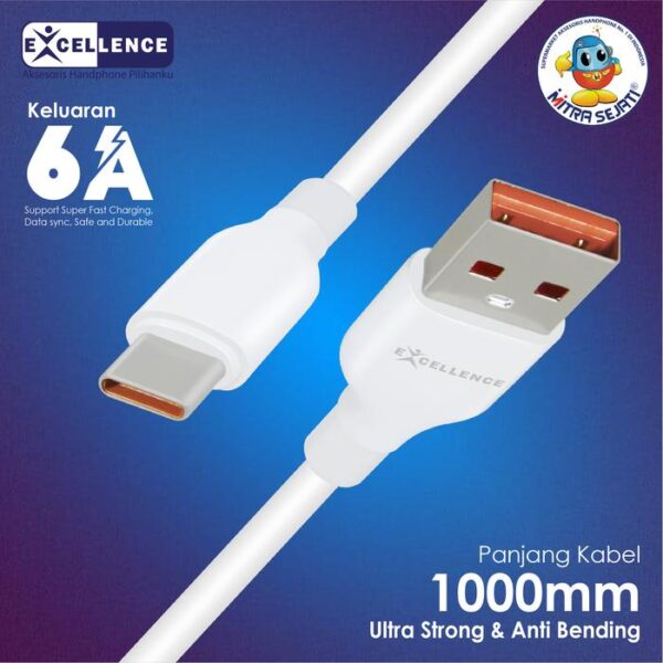 Kabel Data Excellence Cassia 6A untuk Lightning/Micro USB/Type-C - Gambar 3