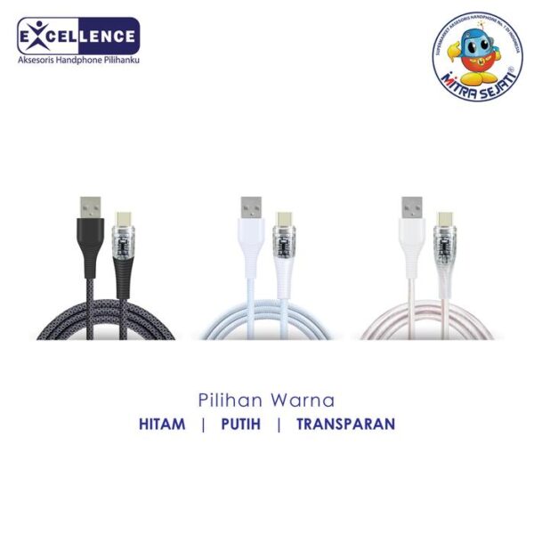 EXCELLENCE Kabel Data Jewel Fast Charging 60W Type-C - Gambar 4