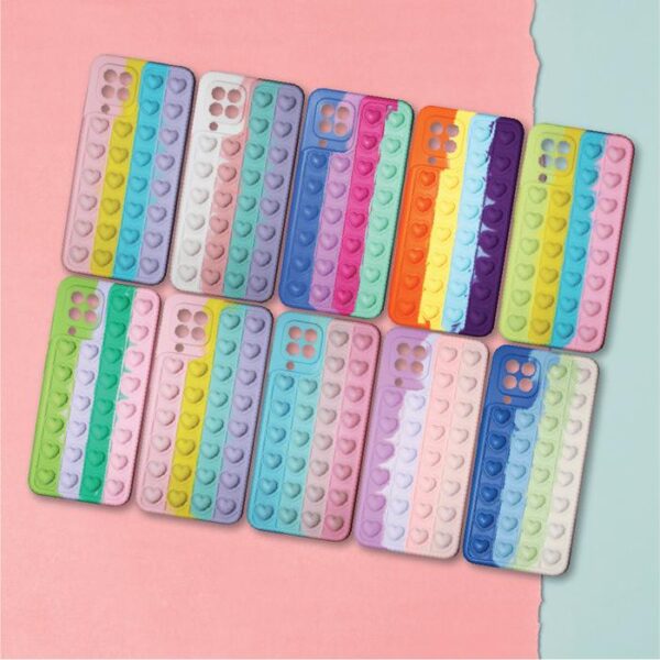 Case Silikon Love Pop It Casing Handphone iPhone TPU Lentur Aksesoris - Gambar 3