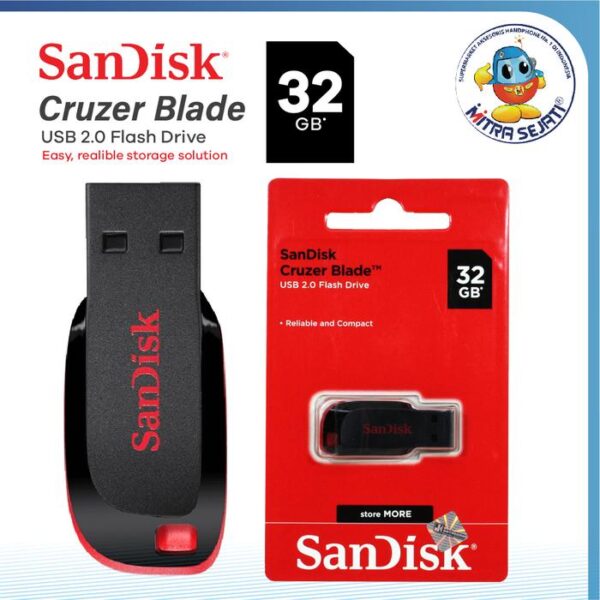 FlashDisk Sandisk CZ50 32GB Original Komputer Blade
