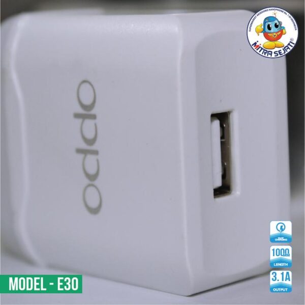 Charger Smart E30 3.1A Micro Oppo Branded - Gambar 3
