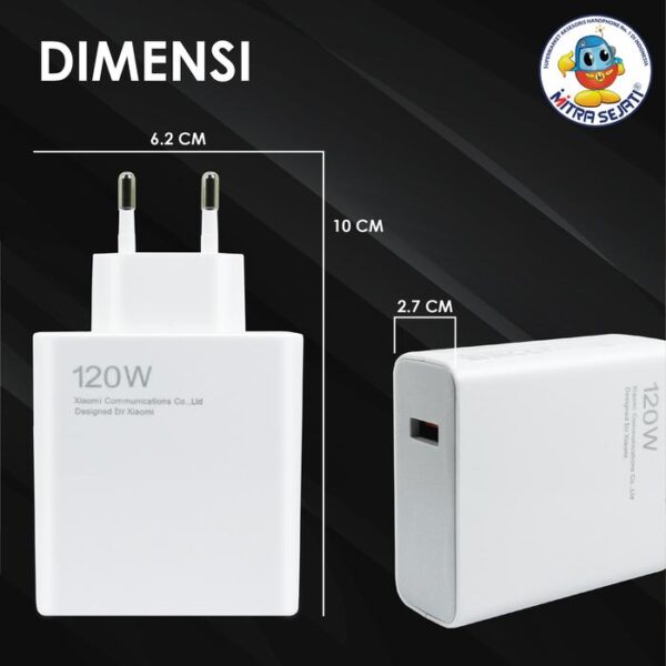 Travel Charger 120W Xiaomi Fast Charging Micro USB dan Type-C - Gambar 3