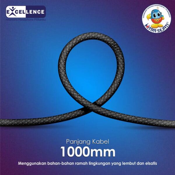 EXCELLENCE Kabel Data Orient Fast Charging untuk tipe kabel Lightning/Micro USB/Type-C Cable Charger - Gambar 2