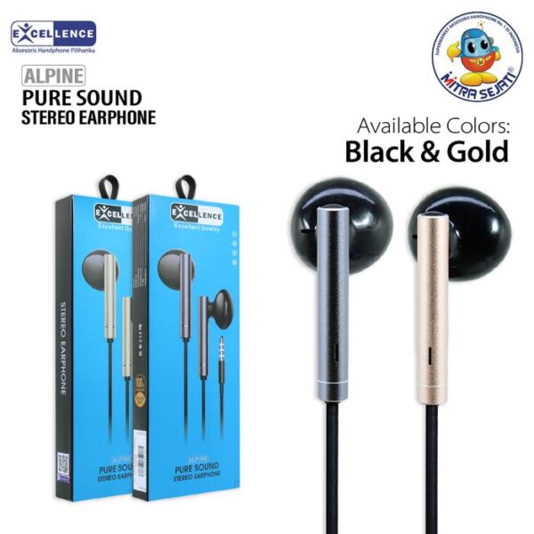 Handsfree Excellence Stereo Alpine jack 3.5mm-AHFUNALPE - Gambar 3