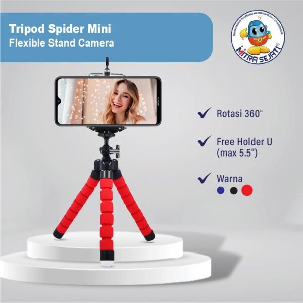 Tripod Spider Mini Flexible Stand Camera Tripod Mini-ATRSPISMS