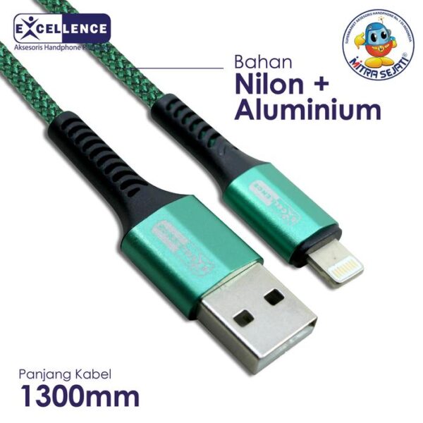 Kabel Data Excellence Peony 2.4A For Micro USB/Type-C/iPhone - Gambar 2