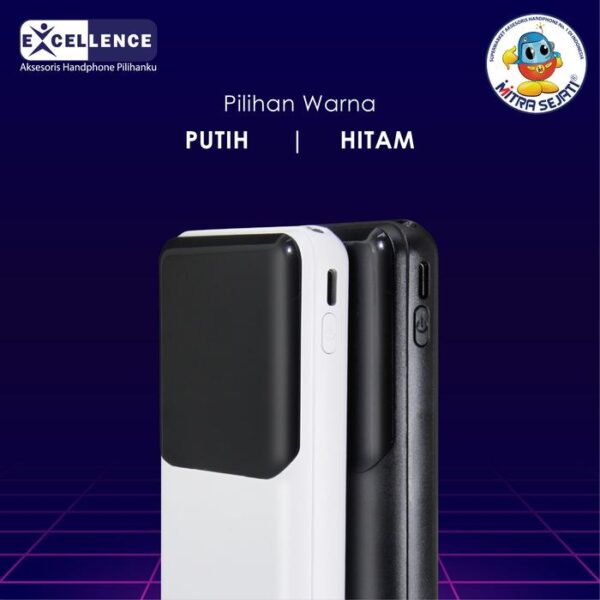 EXCELLENCE PowerBank 10.000mAh Beluga NEW Baterai Led - Gambar 4
