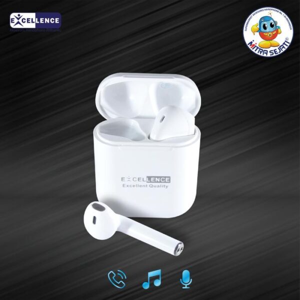 Excellence Oscar TWS Earphone Bluetooth 5.0 True Wireless Mini Earbuds Headphone / Handsfree - Garansi Excellence Premium Care 12 Bulan Earphones Headphones Peredam  Headset - Gambar 4